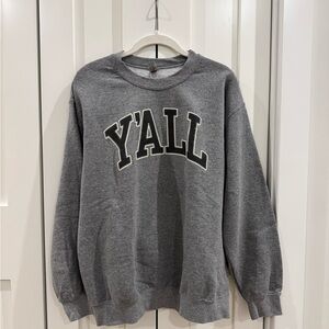 Gray Y'ALL Crew Neck